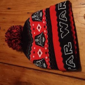 Star wars Darth Vader sz one size pomo pom winter hat
